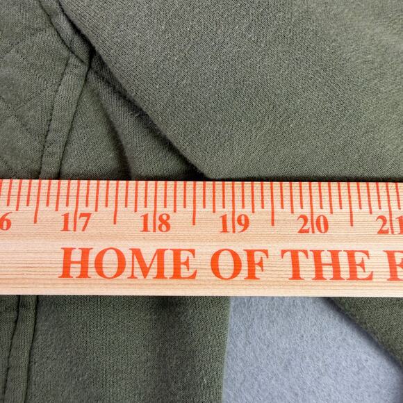 L.L. Bean Women’s Olive Quilted Quarter-Zip Pullover Sweater Size XS - Picture 10 of 10